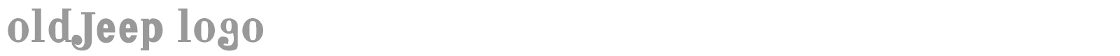 old jeep logo font preview